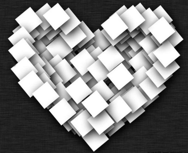 如何用ps将许多照片拼成一个爱心形状?