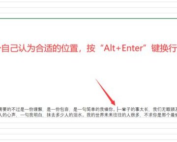 Excel表格中的段落怎么调整？