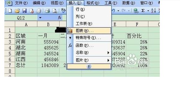 为什么Excel表格中插入图表，图表会显示不出来？