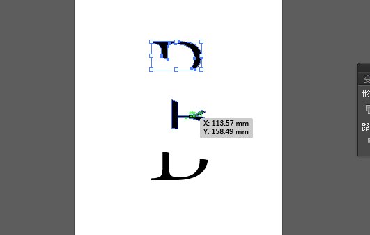 AI怎么分割字母？