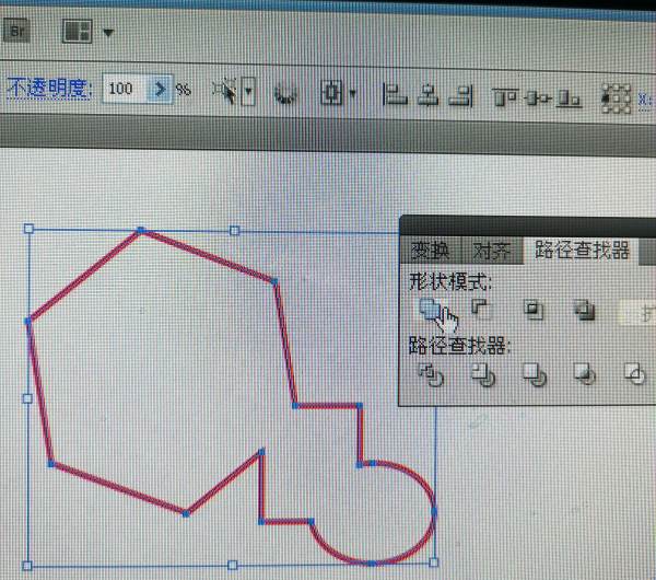 AI怎么合并图形的轮廓？