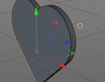 C4D如何制作心形礼品包装盒？