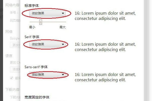 chrome浏览器打开PDF字体怎么调整？