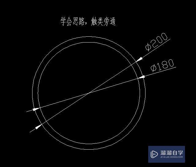 CAD三维空心管的画法