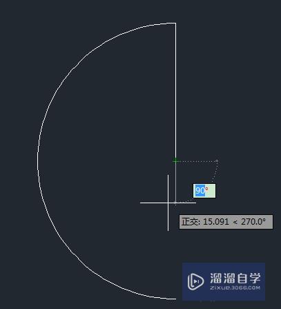 AutoCAD中如何简单的画四分之一的圆弧？