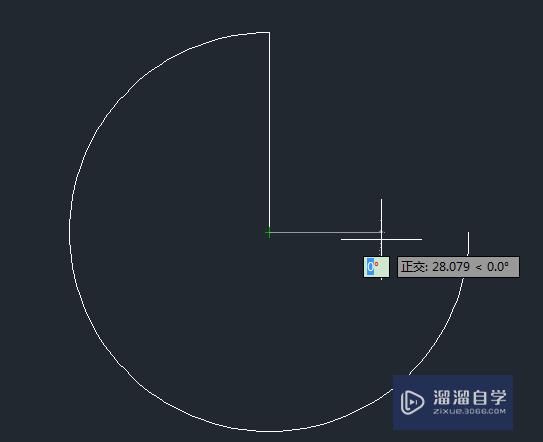 AutoCAD中如何简单的画四分之一的圆弧？