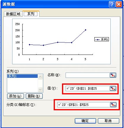 Excel设置xy轴