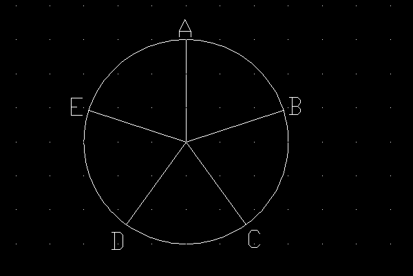 圆形三等分的方法图图片