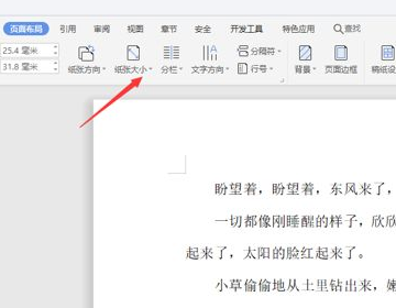 Word横向设置页面