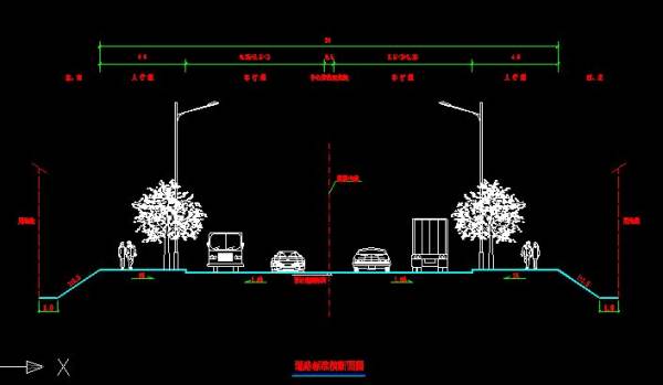 道路很断面最少需要多少？8米道路横断面CAD图或尺寸谁有··？