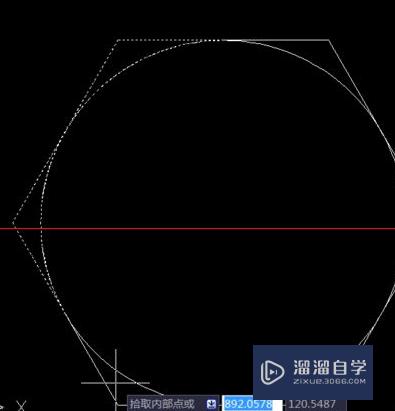 cad怎麼畫出多邊形內切圓並填充圖案