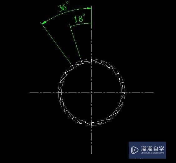 CAD 练习题1-32 锯齿盘绘图技巧