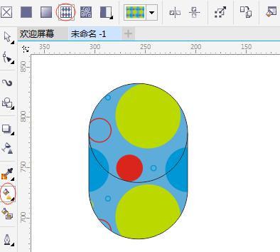 coreldraw 怎麼做矢量的圖案填充?