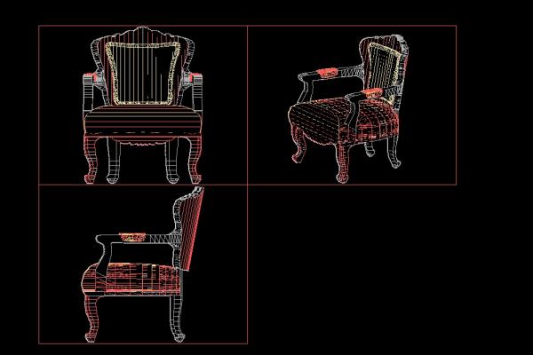 椅子cad三视图 急求啊!
