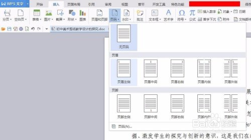 WPS页码怎么设置？