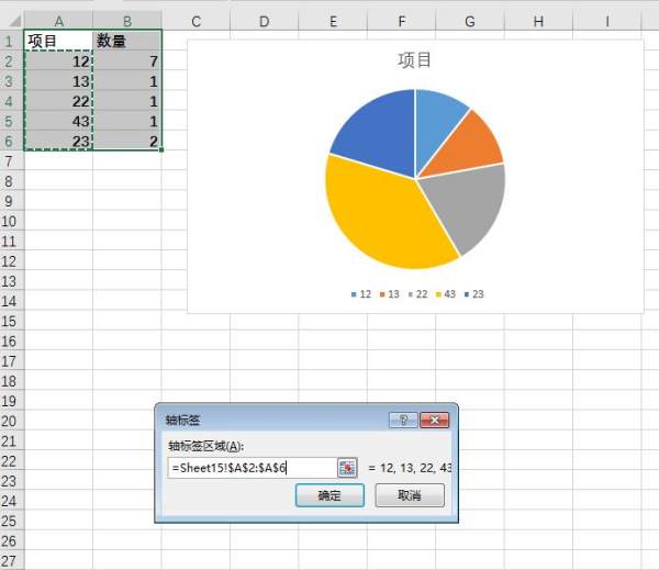 Excel中如何用图表表示所占比例？