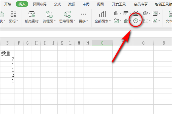 Excel中如何用图表表示所占比例？
