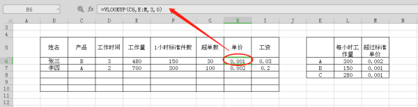 怎样用Excel制作计件工资表？
