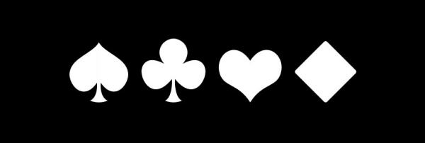 求ps大神弄几个跟这图里类似的图案板子梅花黑桃红桃扑克里的那几个