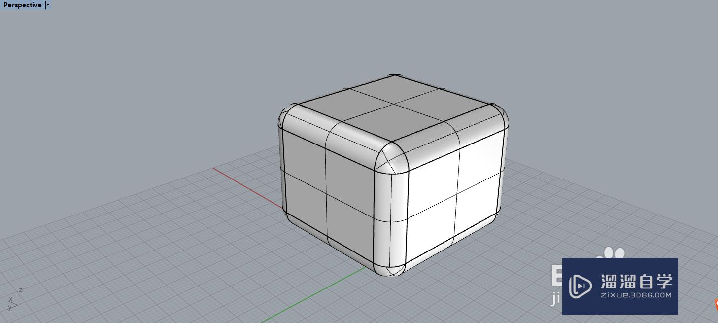 Rhino中怎样绘制立方体的边缘圆角？
