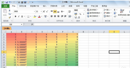 怎样用excel做出热力图效果?