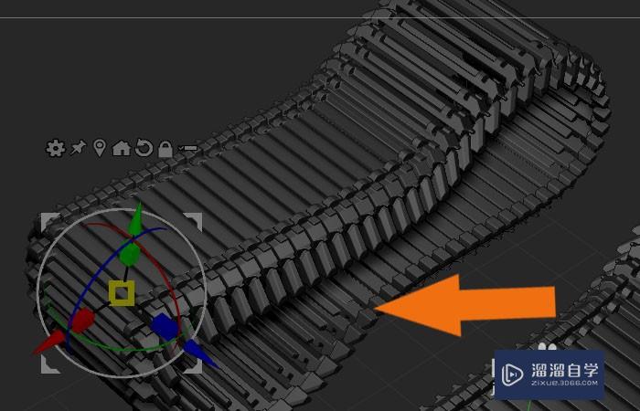 ZBrush2019软件中怎样修改履带模型？