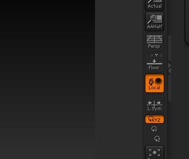 ZBrush4.0怎么快速的以局部为中心旋转呢？