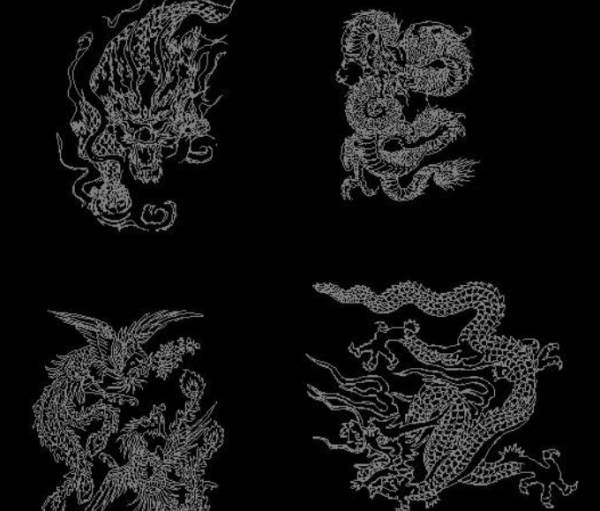 求CAD格式的龙凤图纸