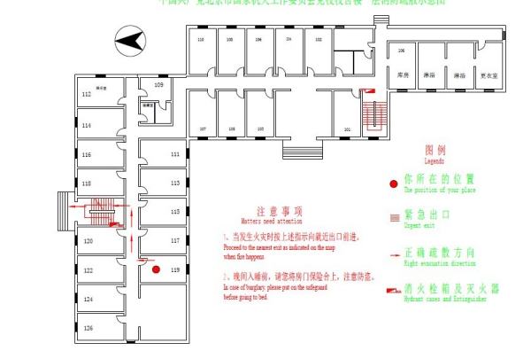 CAD疏散消防图