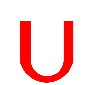 PS里面u型的形状怎么画？