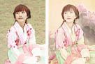 Photoshop把古装美女转成工笔画手绘效果