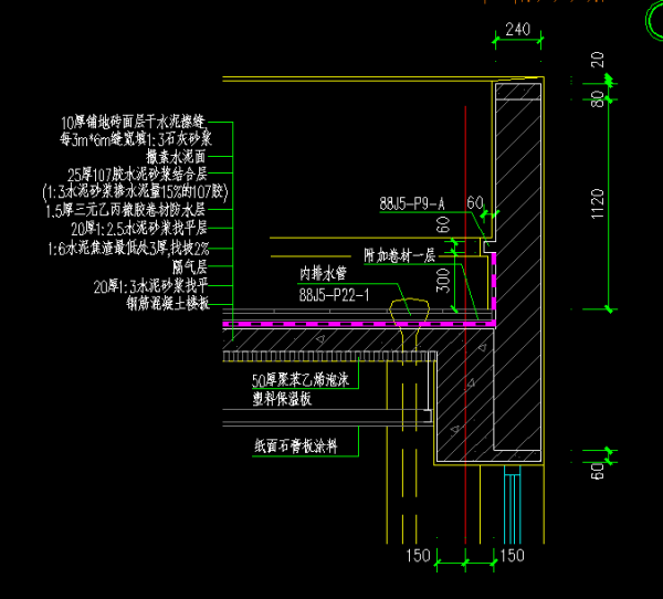 簷口構造節點詳圖cad autocad怎麼設計?