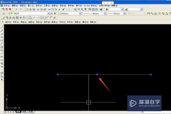 CAD2007然后在直线上加点