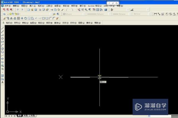 CAD2007然后在直线上加点