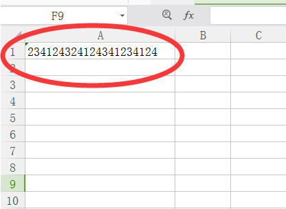 Excel里打数字出现乱码