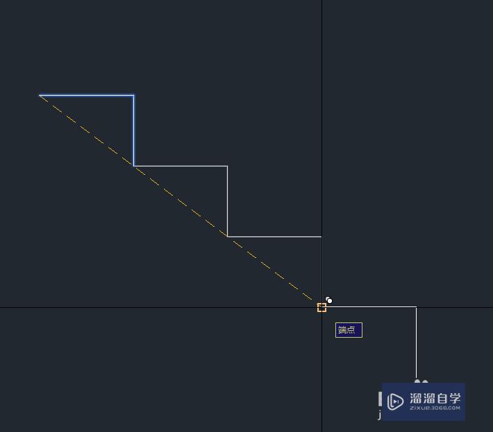 CAD中绘制台阶的方法