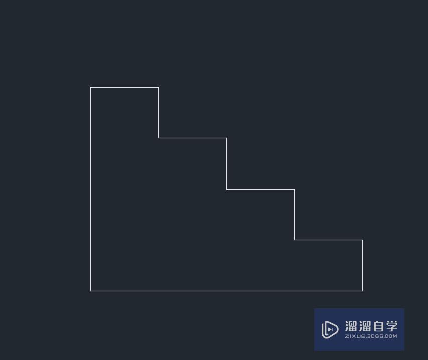 CAD中绘制台阶的方法