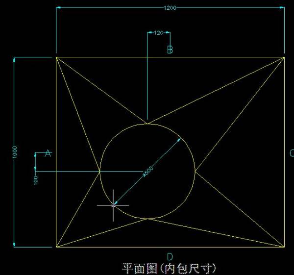 天方地圆展开图cad