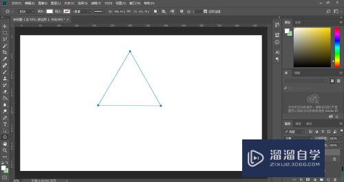 PS怎样画三角形？