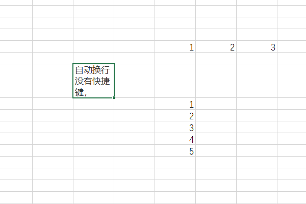 自動換行excel裡面哪個鍵