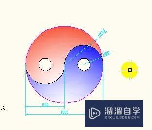 autocad教程:[1]漸變色使用方法,畫出太極圖