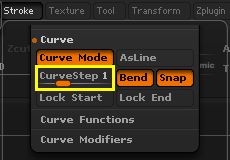ZBrush 4r7 曲线功能介绍