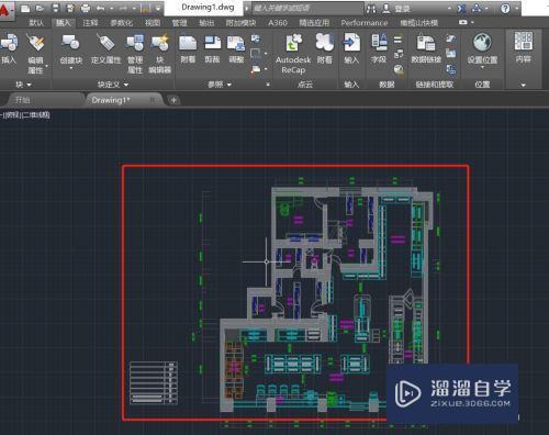 CAD中怎么插入参照底图？