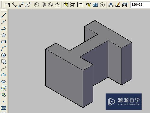 CAD怎样绘制工字的3D效果？