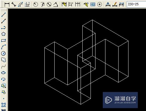 CAD怎样绘制工字的3D效果？