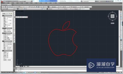 如何用CAD画苹果logo？