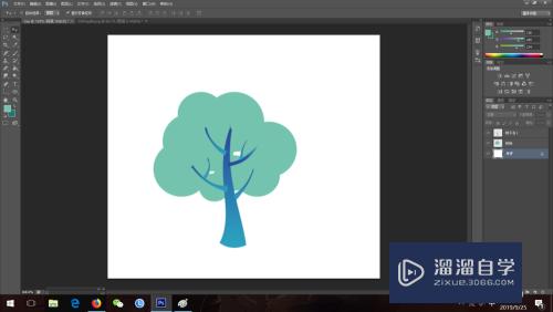 如何用Photoshop画一颗简单的小树？