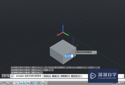 AutoCAD如何将二维图形拉伸成三维实体？