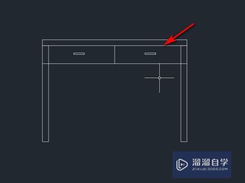 如何使用CAD画一个桌子的立面？