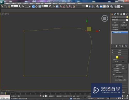 3DMax中样条线的直角怎么转成圆角？